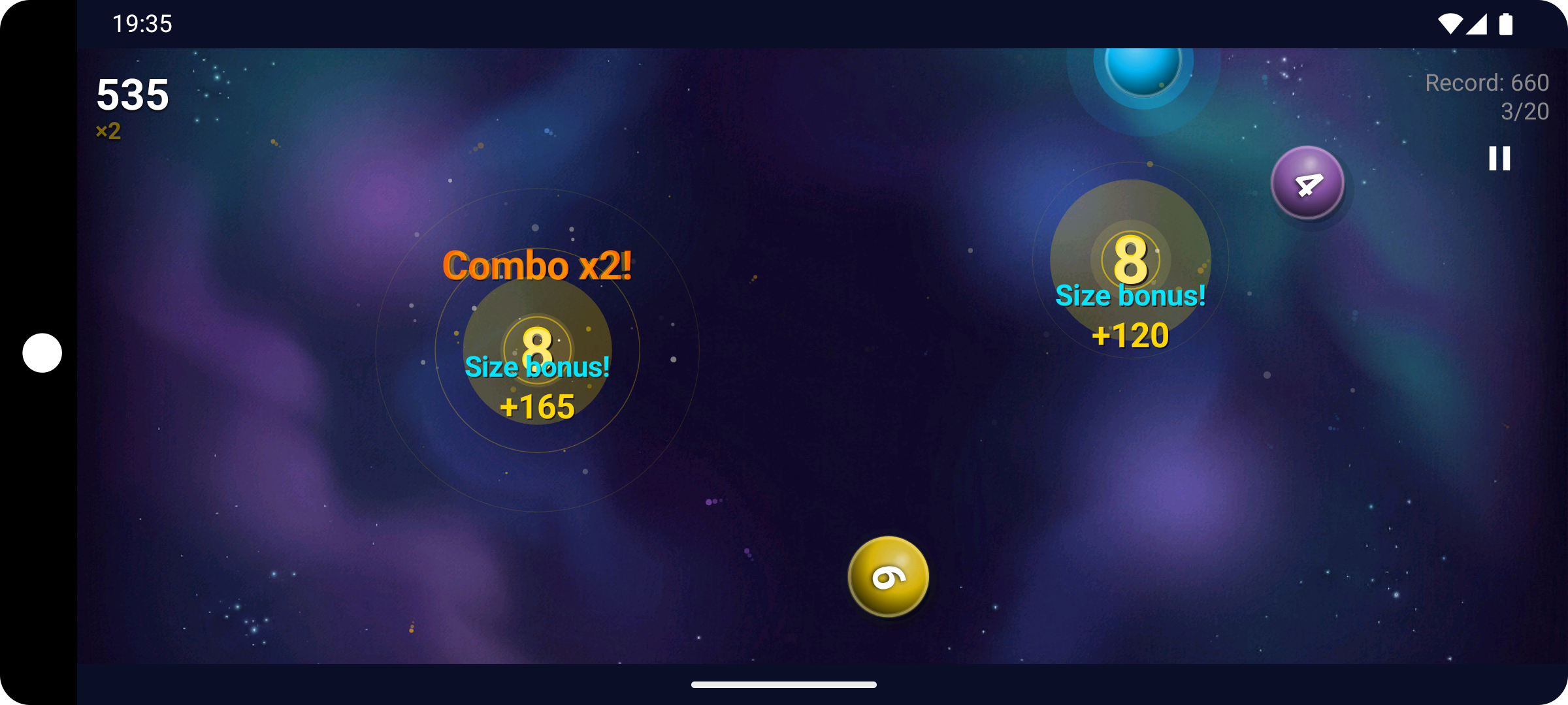 Sistema combo x2 e bonus dimensione in Mega 8
